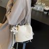 New niche design bag shoulder crossbody versatile trendy bucket drawstring chain bag