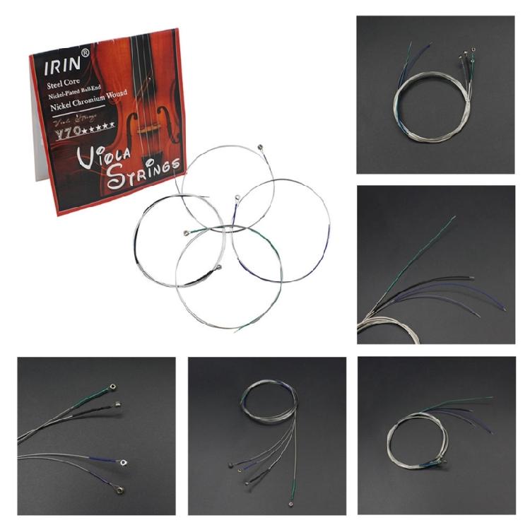 Viola Strings Replacement Full Set Stainless Steel Core Nickel Plated Ball End