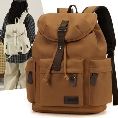 Business Pendeln Großes Fassungsvermögen Computerrucksack Wasserdicht Schüler Schultasche Neuer Stil Canvas Rucksack für Männer und Frauen