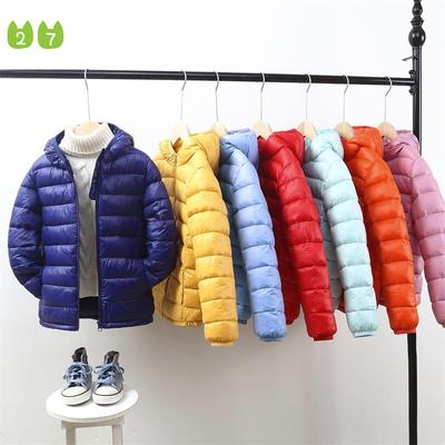 Mode nouveaux enfants coton vêtements enfants léger doudoune bébé coton rembourré veste manteau