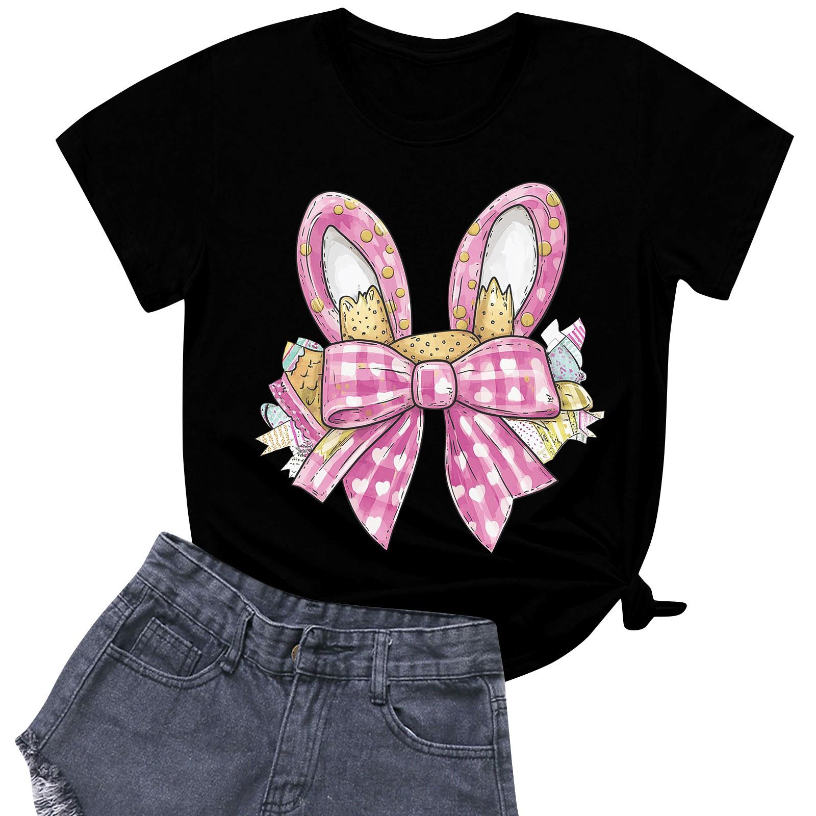 

Женская повседневная футболка с круглым вырезом и короткими рукавами с принтом XXL чёрный