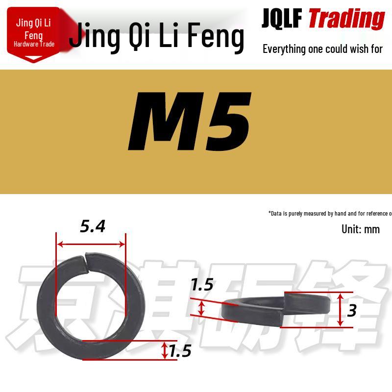 High-Strength Blackened Spring Washer M3-M64 GB93