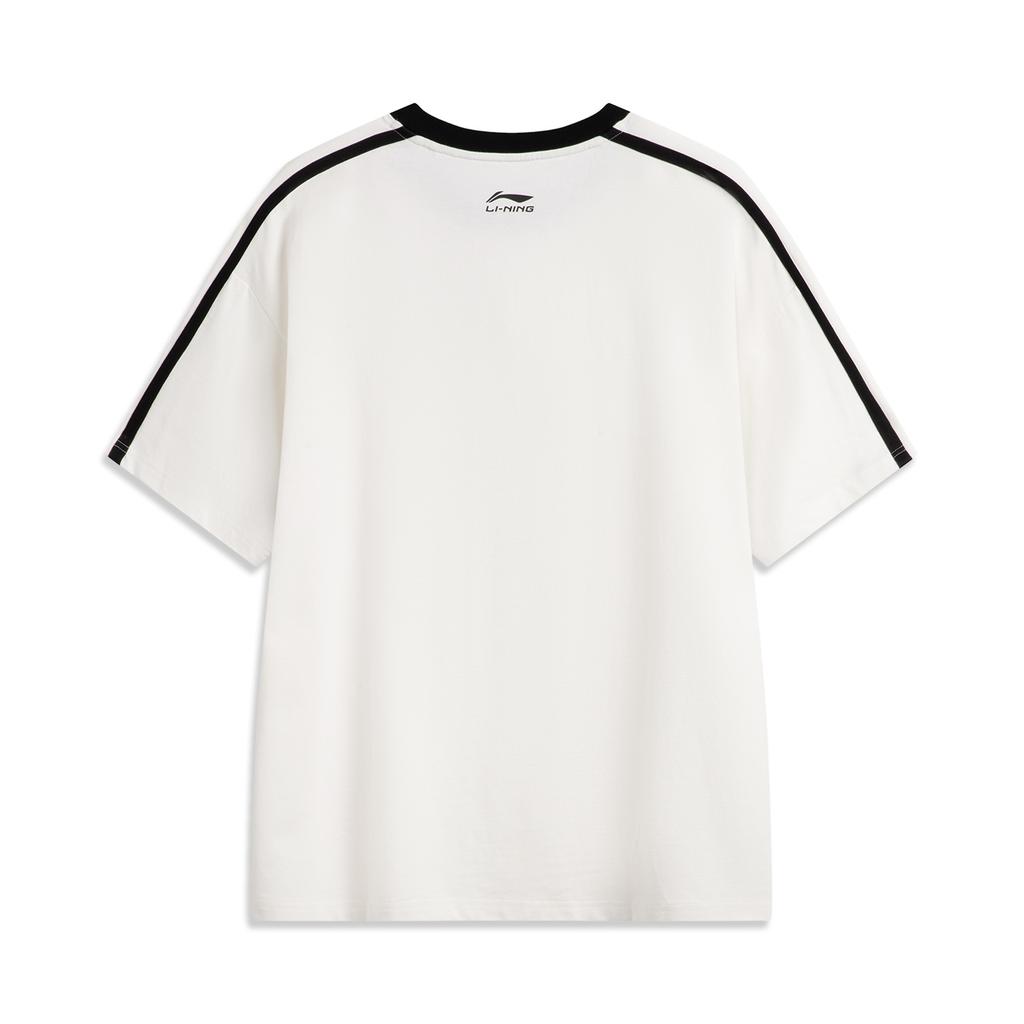 Li Ning Sports Life Collection T Shirt Unisex Ivory AHSV987-1