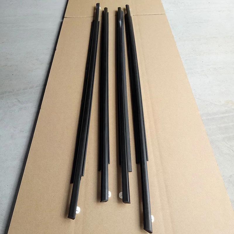 Car Windows Seals Black Rubber Window Glass Waterproof Weather Strip For Toyota Prius 2004-2009 Direct Replacement Accessories