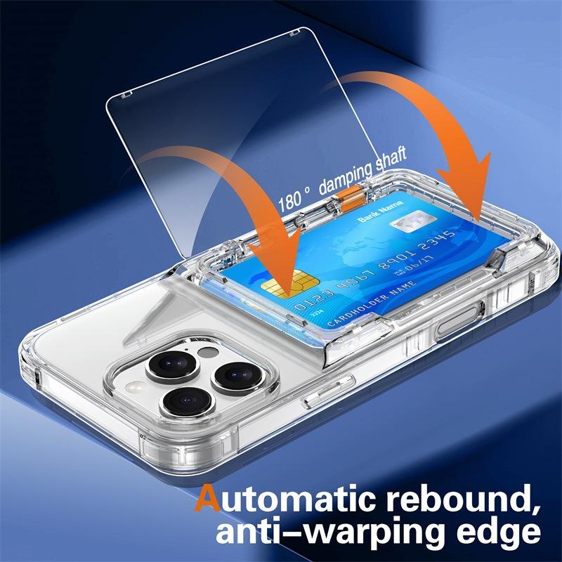 Applicable To Apple 16 Transparent Mobile Phone Case 13ProMax Set Beer Flap Card IPhone 14 Advanced Protective Case 5