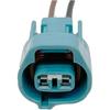 Automobil-Elektriksteckverbinder 2-Pin Automobil Front- und Nebelschlussleuchte pl;/UG Kabelbaum Buchse Elektronischer Stecker Blau Passend Kompatibel