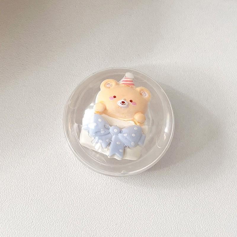 

Crystal Ball Cute Girl Heart Mobile Airbag Bracket Adhesive Bear Desktop Watching TV Lazy Portable Support Stand