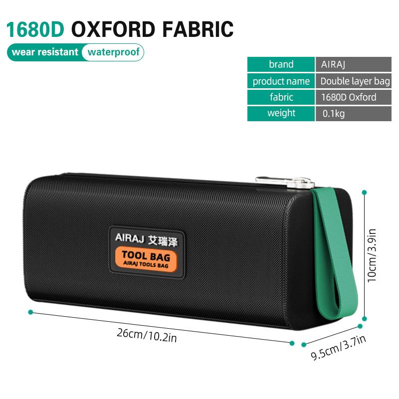 

Сумка для инструментов AIRAJ, большая вместимость, утолщенная износостойкая ткань Оксфорд, многофункциональная портативная сумка для хранения электрика