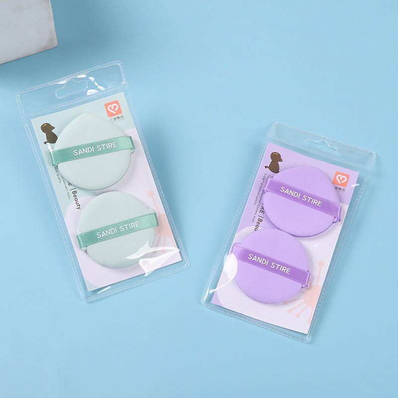 Double-Sided Cushion Puff: 2-Pack Super Soft Makeup Sponge for Wet & Dry Use