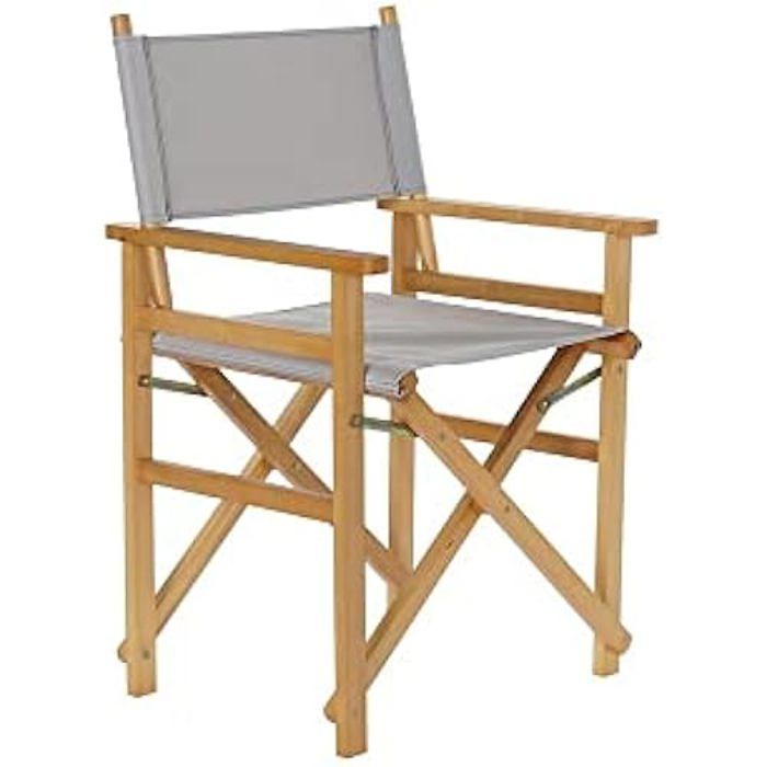 Zahradní židle - DKD HOME DECOR - Borovice - Přírodní a šedá - 56x48x87 cm - Současný design