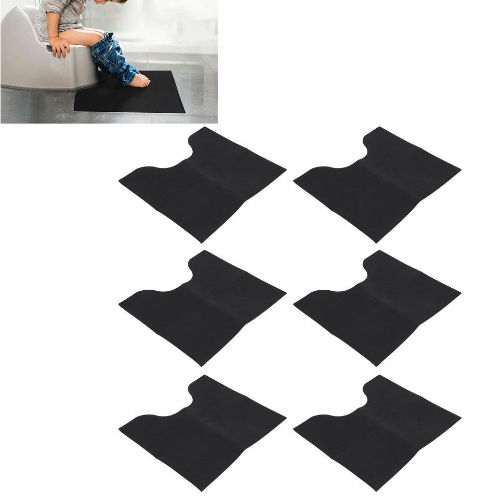 6 Pack Absorbent Toilet Rug Washable Toilet Floor Mat Reusable Toilet Mat  Restroom