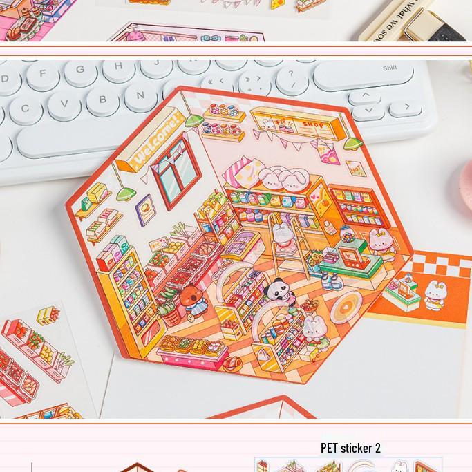 3D Miniature Fairy Tale Landscaping Stickers: Educational DIY Scenes for Home Décor