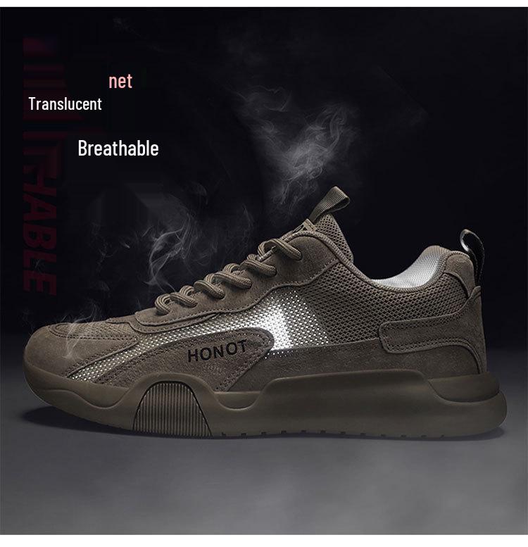Autumn 2025 Men's Work Shoes: New Style Thick-Soled, Wear-Resistant Labor Protection Sneakers for Construction.