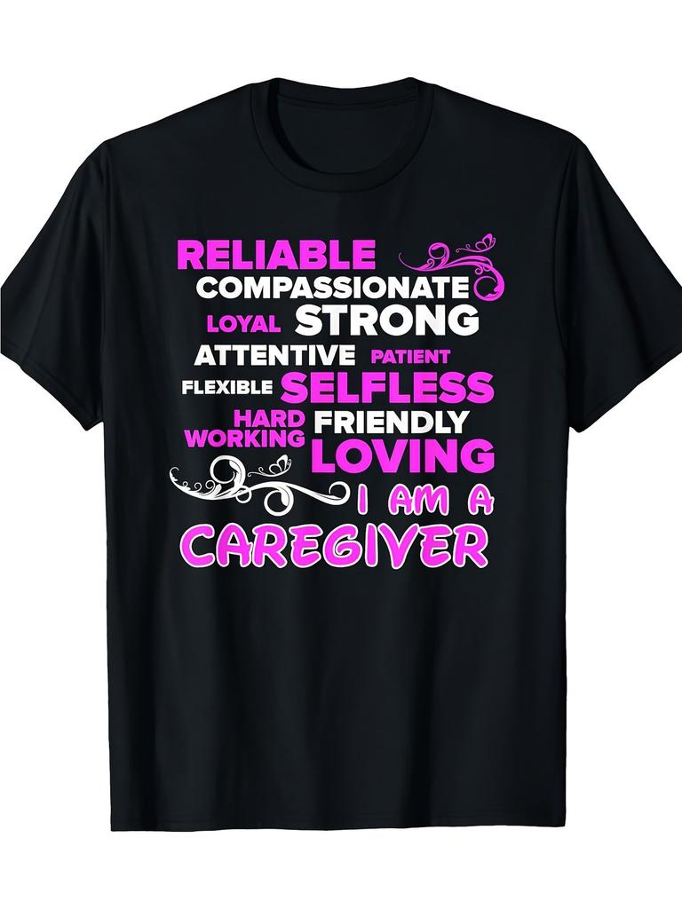 Caregiver T-shirt220gT-shirt 100% cotton - I Am a Caregiver, Comfortable for C
