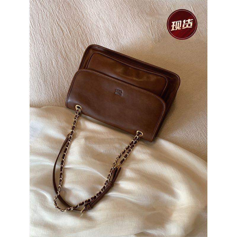 

Nanfeng Chio2nd Golden Autumn Daily Work Clothing Chain Bag Caramel color(In stock)