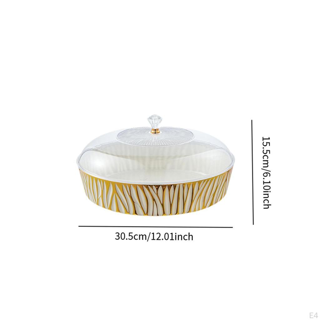 Servírovací tác Talíř na dort Stojan na nádobí Dekorativní displej s víkem Podnos na svačinu na jídlo Sušenky Pečivo