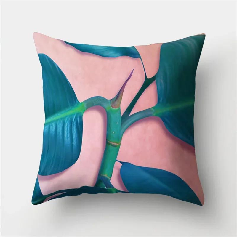 Four Seasons Natural Landscape Double-Sided Printed Pillow Cover Short Plush Suitable Living Rooms Bedrooms Throw Cushion Cover