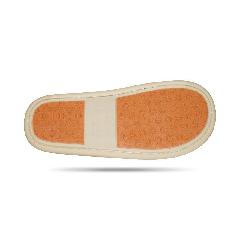 Fury Slippers Autumn and Winter Home Anti Slip Striped and Plush Warm Cotton Slippers