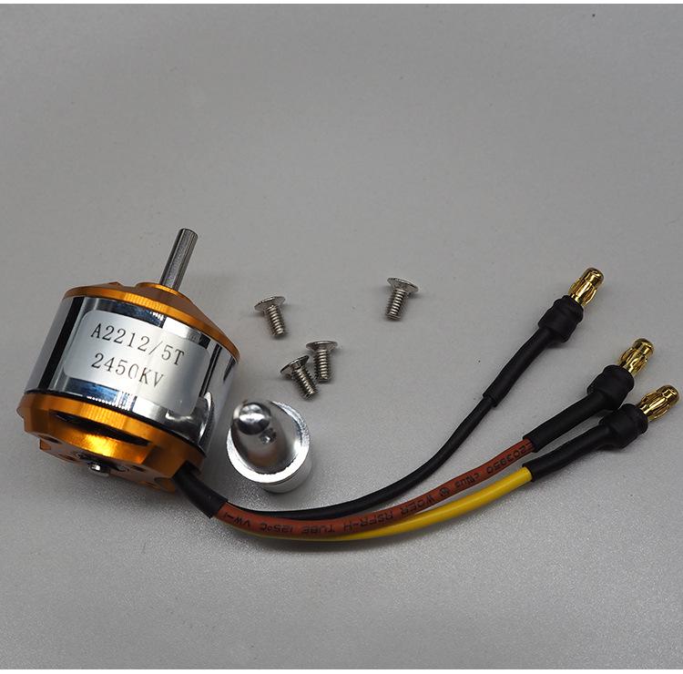 2450KV Brushless Motor 2212 Series for Su-27 Model Airplanes