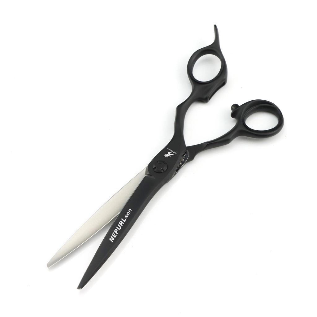 6.5 Inch Vg10 Black Lacquered Opal, Hair Scissors, Hair Scissors, Flat Scissors