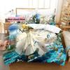 Violet Evergarden Bedding Set Single Twin Printed Bed Set With Pillowcase Duvet Cover Soft Single Double Queen Super King Size