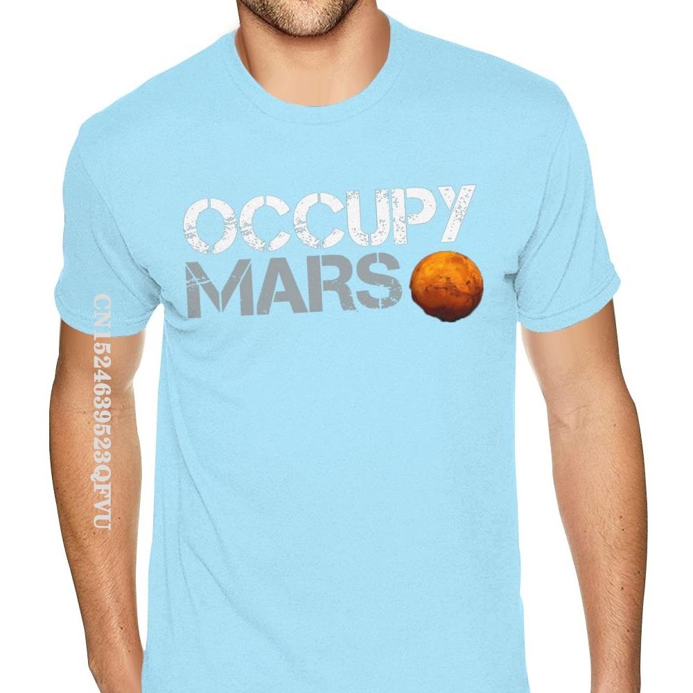 Family Elon Musk Occupy Mars Tshirt Vintage Fashion CCCP Cotton Male Plus Size Black T-Shirts Camisa Streetwear