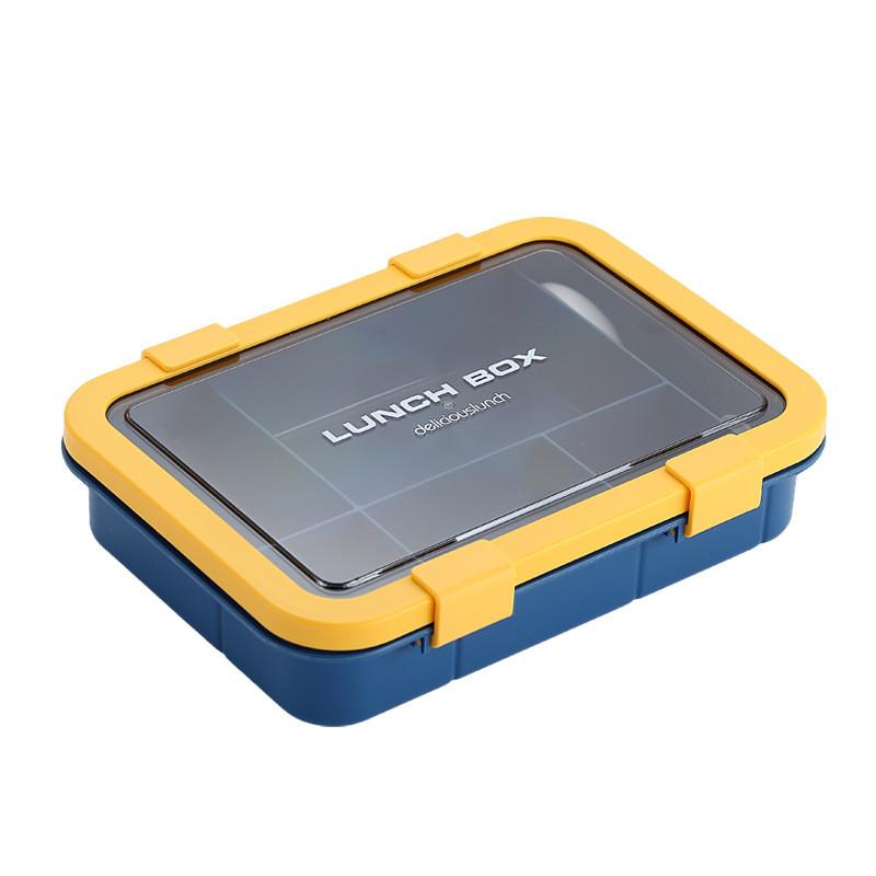 Lunch Box With Temperature Resistance And Five Compartments For Office And School Use