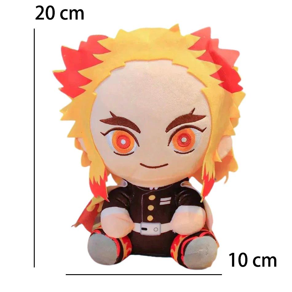 20cm Japonsko Démonický zabíječ Plyšové panenky Krásné Anime Kimetsu No Yaiba Kamado Tanjirou Nezuko Zenitsu Kyoujurou Hračky Dárky pro děti