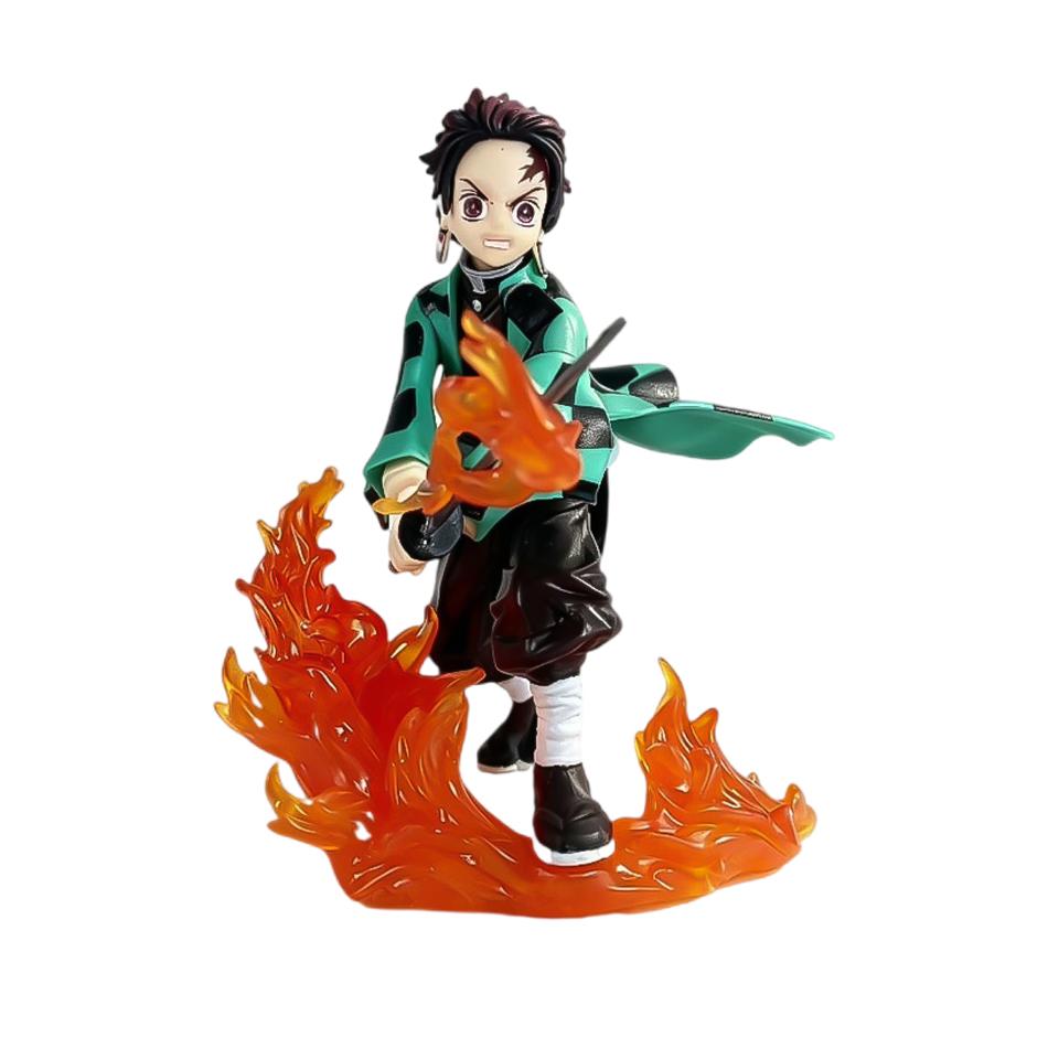 10-22cm Demon Slayer Anime Figure Kamado Tanjirou Agatsuma Zenitsu Kyoujurou Anime PVC Model Action Figure Collection Toy Gift