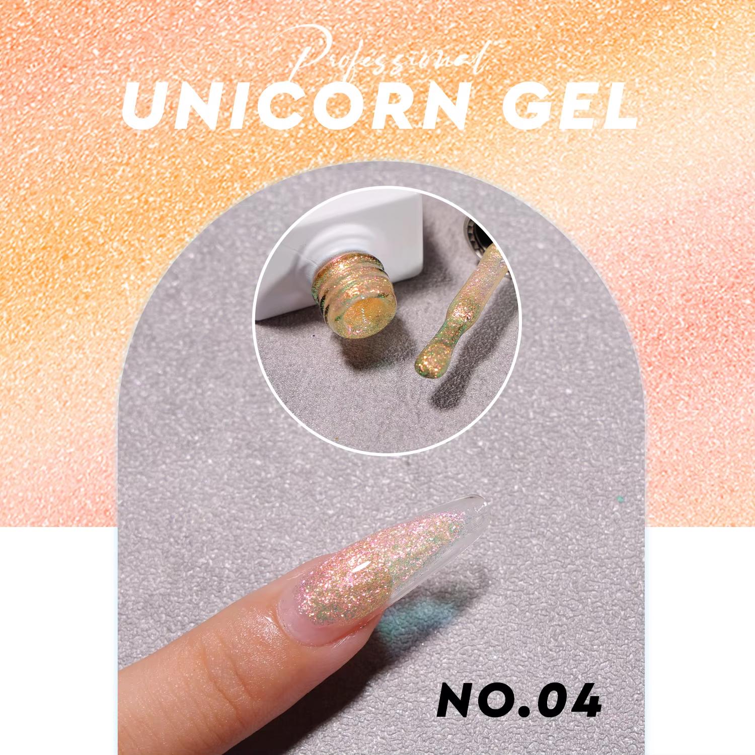 

JTING New Trend 5colors Unicorn Glitter Gel Polish Collection High Shiny Unicorn Color Gel Nail Polish OEM/ODM Free Brand Custom