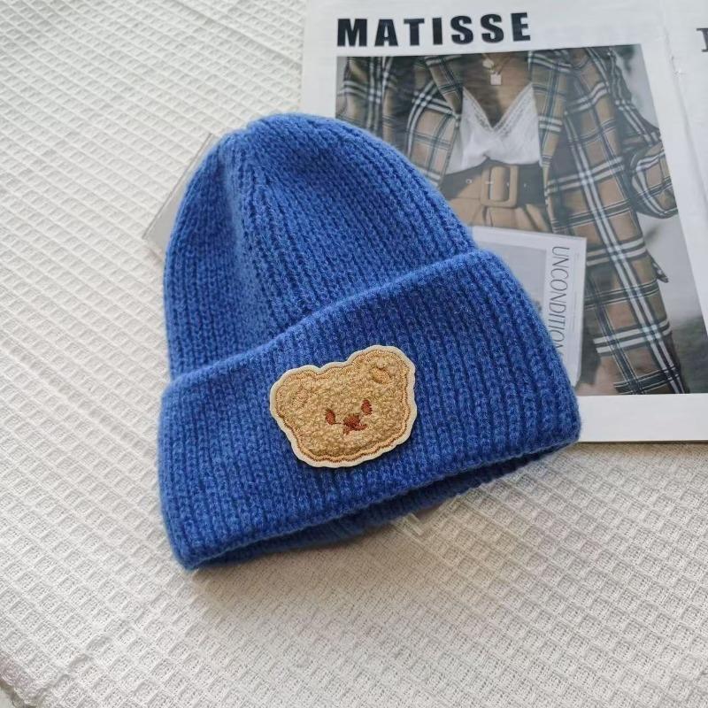 Infant hats spring and autumn models winter cute super cute baby knitted wool ear protectors head warm