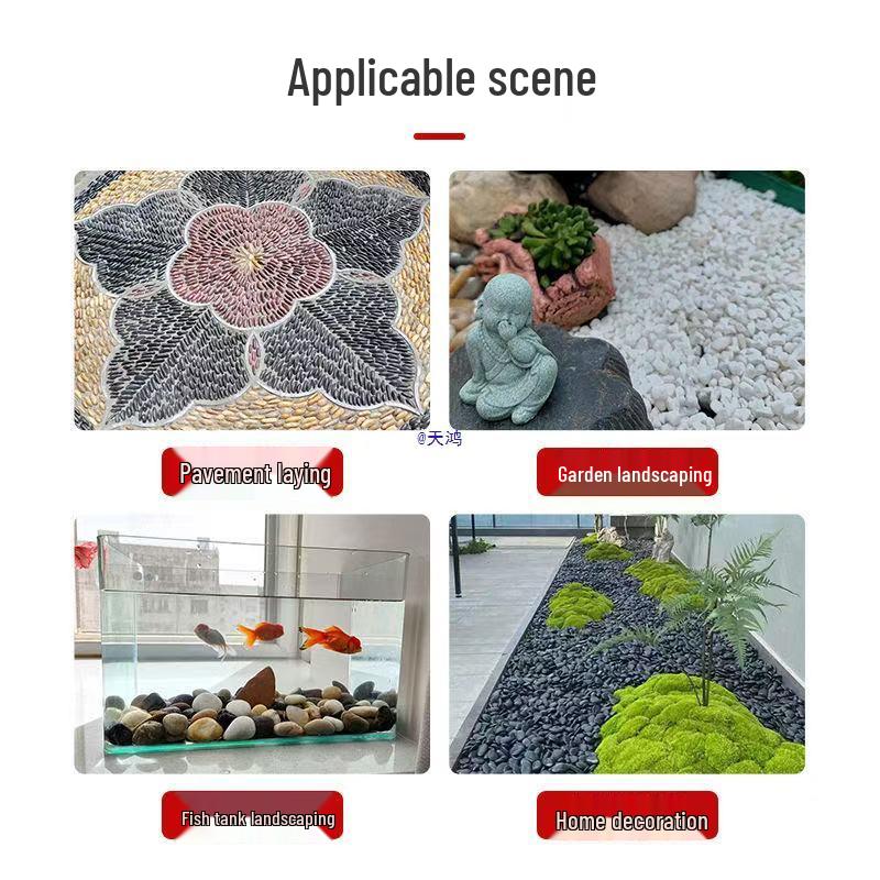 Courtyard Five-Color Pebble Paving: Natural Small Stones for Garden Landscaping