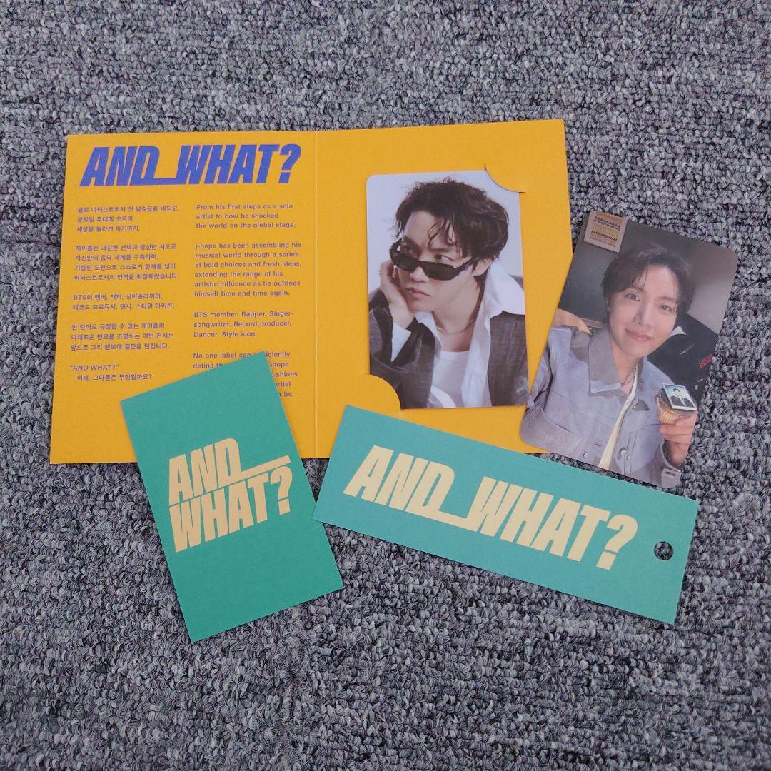 

[USED] BTS Hoseok Admission Bonus Trading Card J-HOPE Exhibition AND WHAT