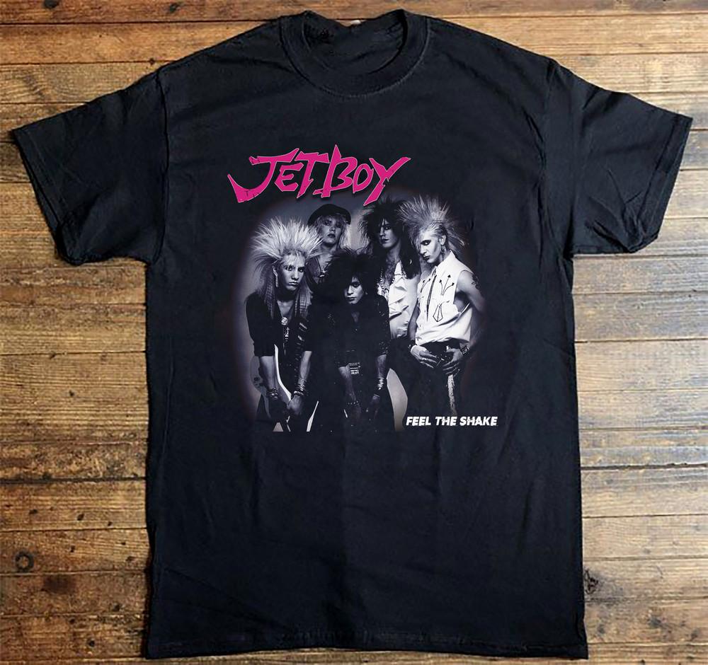 Rare Jetboy Band Feel The Shake T Shirt Black All Size Shirt AM779 Unisex T-Shirt XL