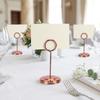 Stainless Steel Table Card Holder Fade Resistant Stable Picture Holder Table Number Holder  Hotel