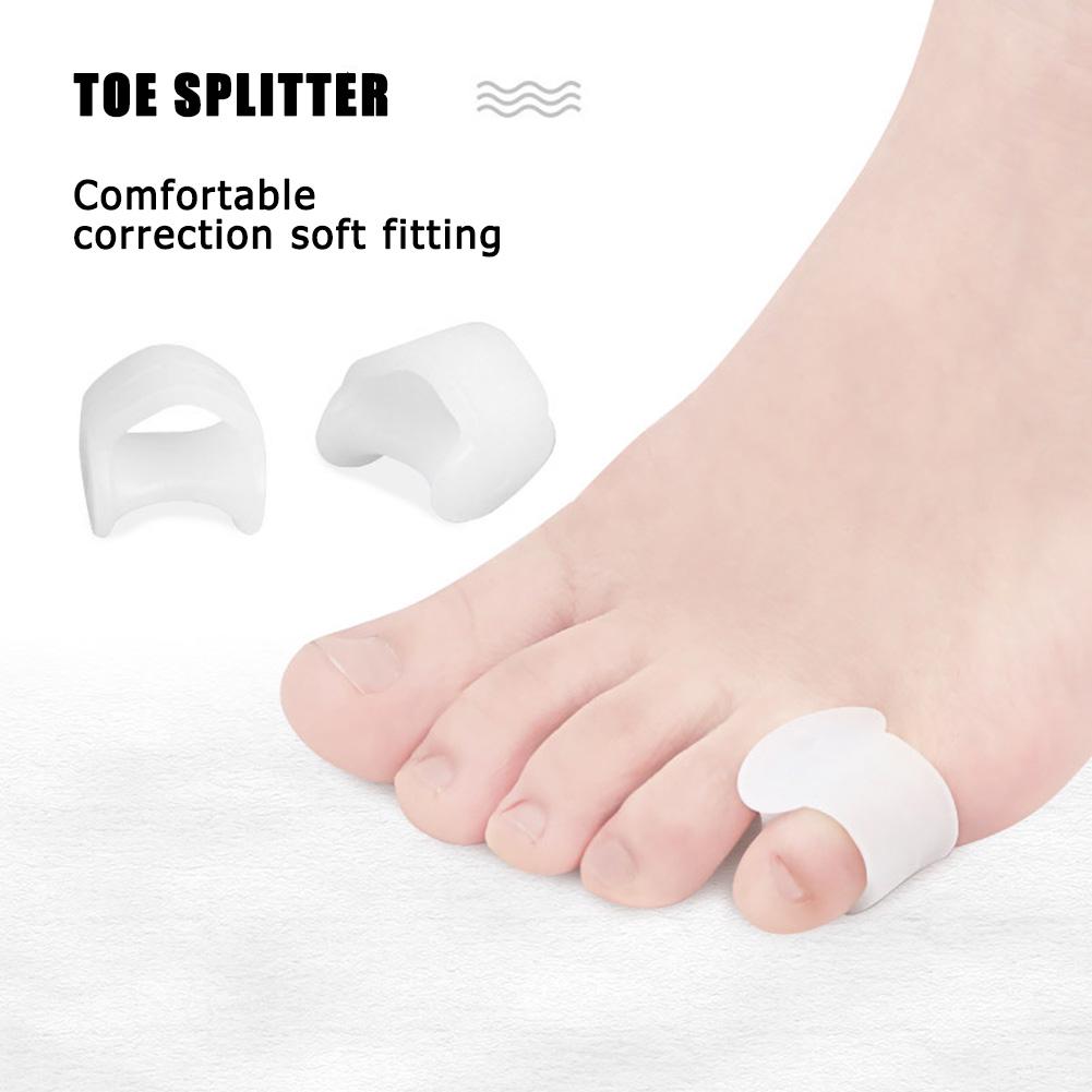 2ps/Pair Little Toe Thumb For Daily Use Silicone Gel Toe Bunion Guard Foot Care Finger Toe Separator Hallux Valgus Toe Care