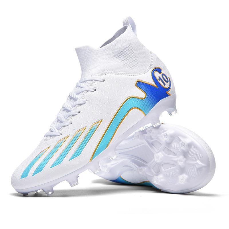 New high-top football shoes 2024 Messi youth children TF broken nails long nails student competition training shoes men and women