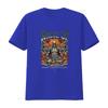 Gothic Wake Up Funny Meme Flame Skull Print Streetwear Casual T Shirt Vintage Stylish Top For Everyday Wear Comfortable