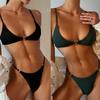 Elegant New Sexy Solid Color Rhinestone Bikini - Hot Style Swimsuit for Women A025