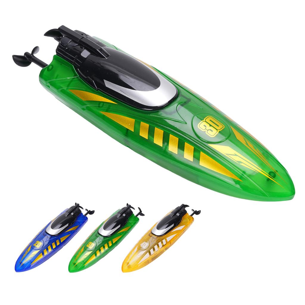 RC Boat Double Sided Driving Watertight Motor Remote Control Stunt Racing Boat with Light for Toy