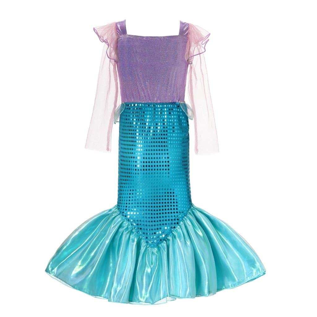 Dressy Daisy Toddler Mermaid Ariel Princess Halloween Size Ages Girls' Costume, Costume, Dress, 140, 9-10