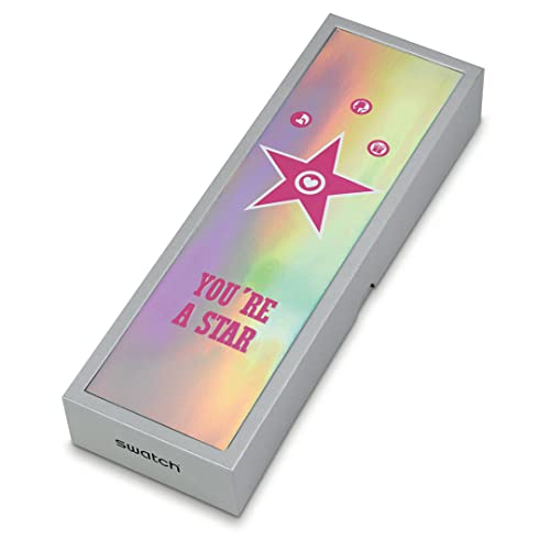 Swatch STAR MOM Gent SO28Z108 Transparent Wristwatch