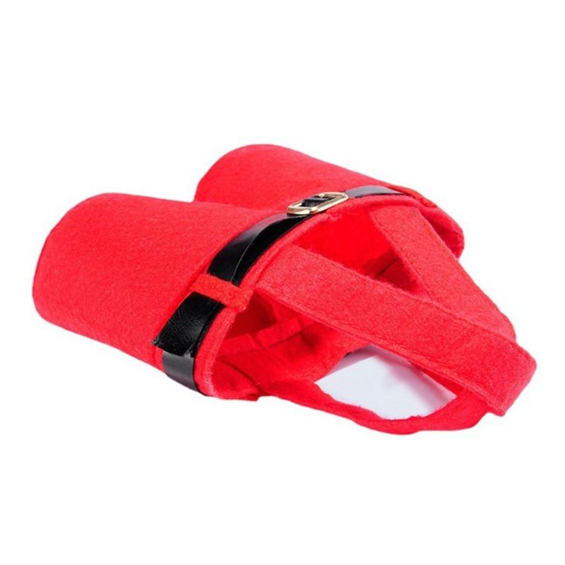 Christmas Pants Gift Bags Efficient Fabric Candy Holders Bottle Sleeve For Holiday Party Decoration