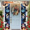 Happy Birthday Porch Sign Outer Spaceship Astronaut Planets 1 Pair Indoor Outdoor Decor
