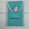 Used Rare Out of Print Tiffany Bow Box Lock Charm Padlock Medium Size with Bag