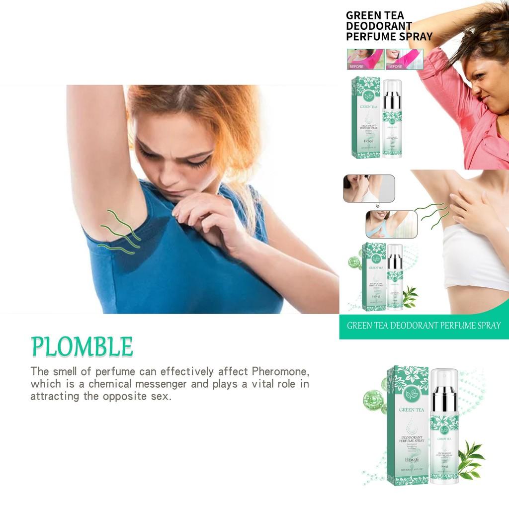 Hoygi Green Tea Underarm Deodorizing Spray Refreshing Long Lasting Fragrance 40ml