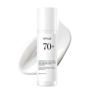 ANUA Heartleaf 70 Daily Lotion 200ml - Hydrating Moisturizer with Hyaluronic Acid for Sensitive & Oily Skin, Korean Skincare Official Product