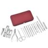 8/19Pcs Home Nail Clipper Set Large Dead Skin Pliers Diagonal Small Eyebrow Clipper With Leather Sleeve For Personal Grooming