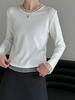 LUXI French Design Silk Tie-Up Collar Elegant Women's Spring Top