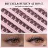 Diy Segmented Single Cluster Of False Eyelashes 8-16Mm Eyelashes C Curvature Dense Curl